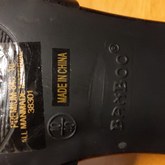 Black Bamboo high heels size 10 - Picture 12 of 12